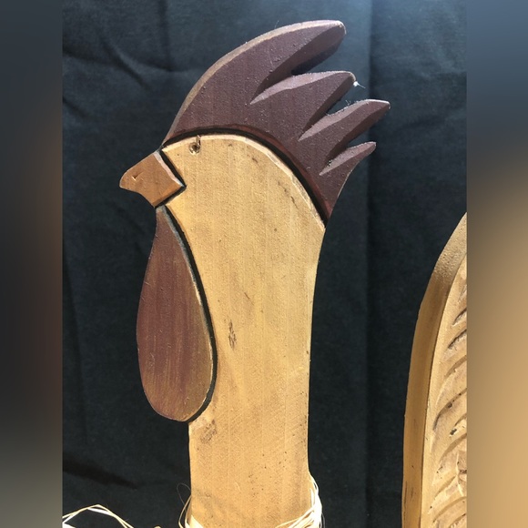 Wooden Rooster farmhouse decor, 16” tall - Picture 2 of 8